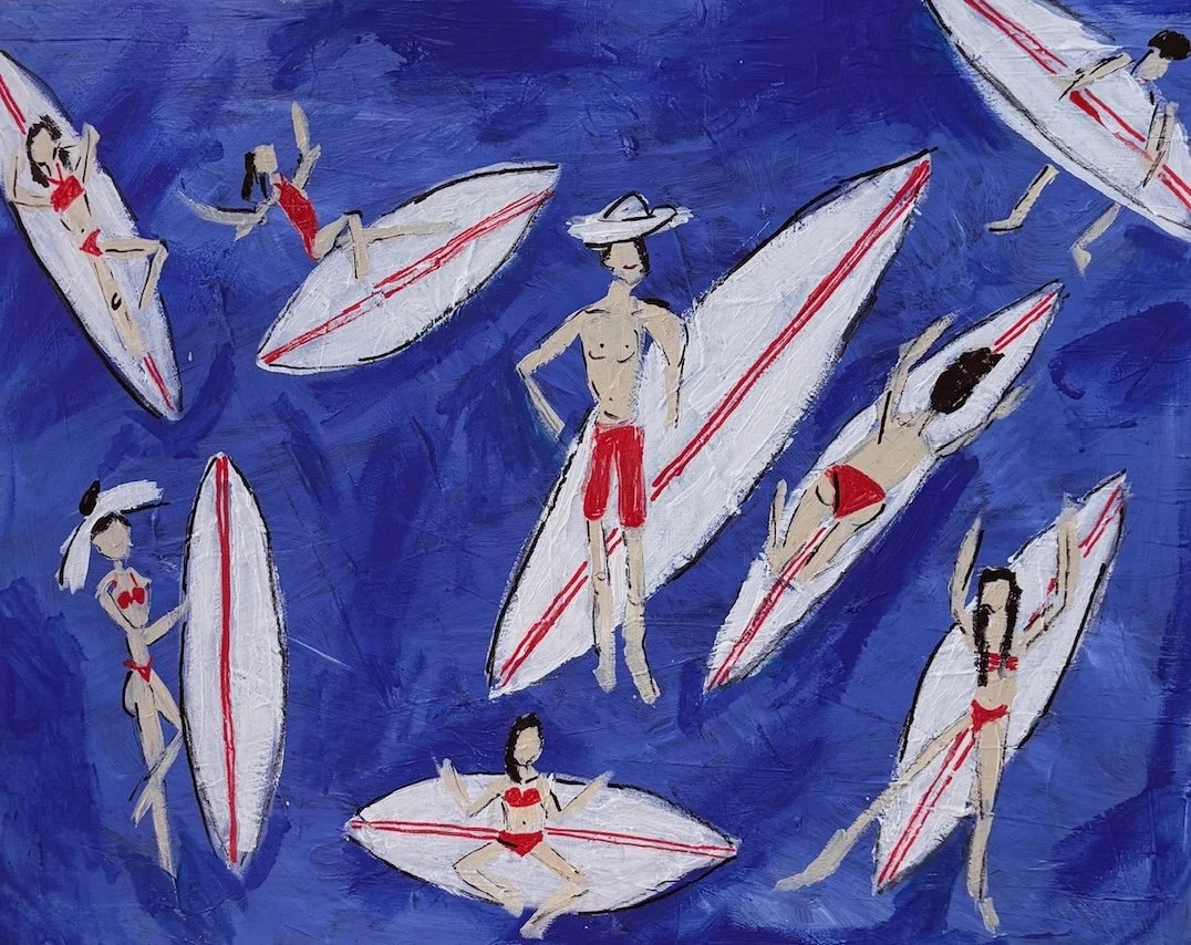Board meeting — original painting by The Color Meg
