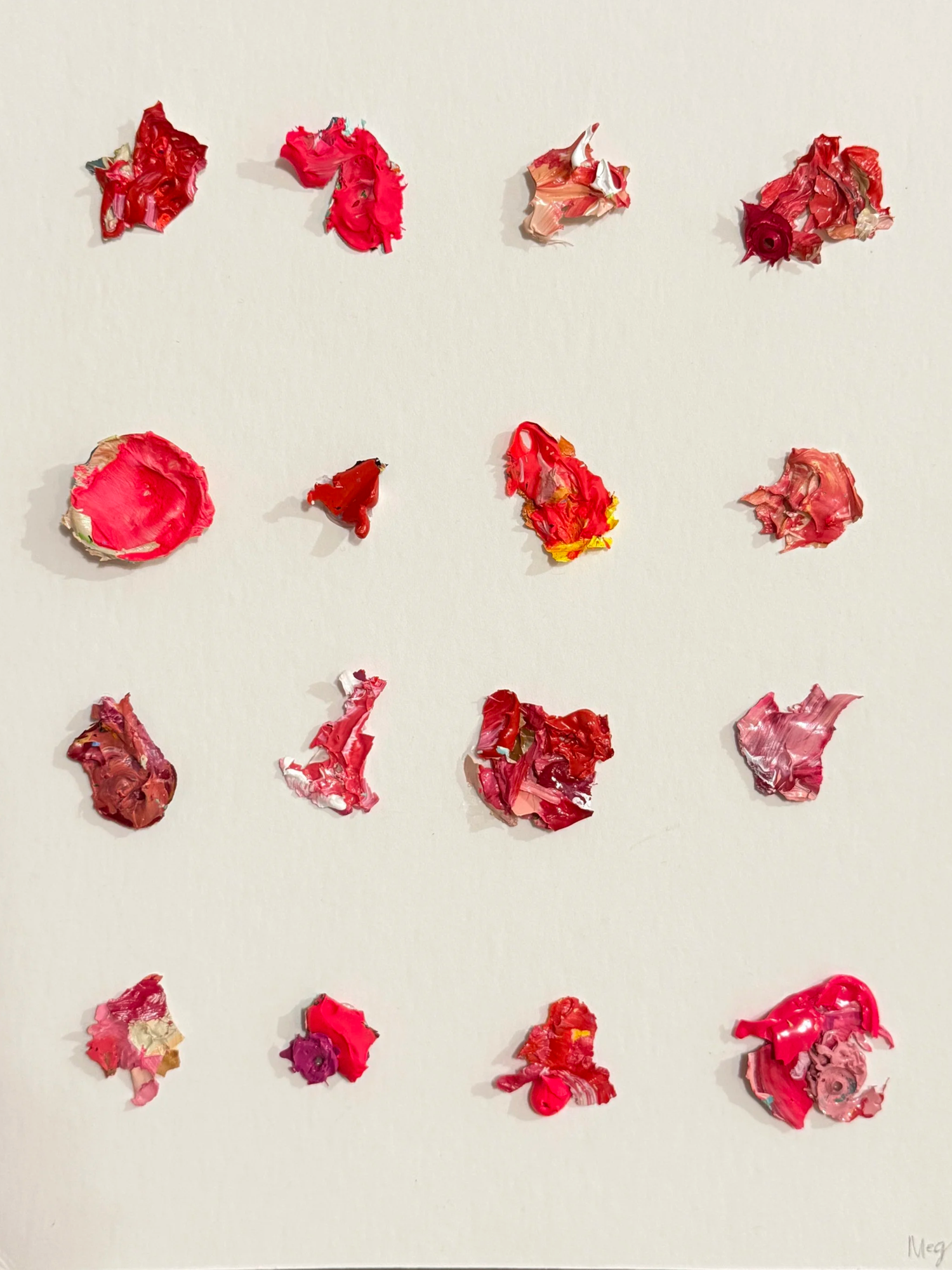 Set in red — original painting by The Color Meg