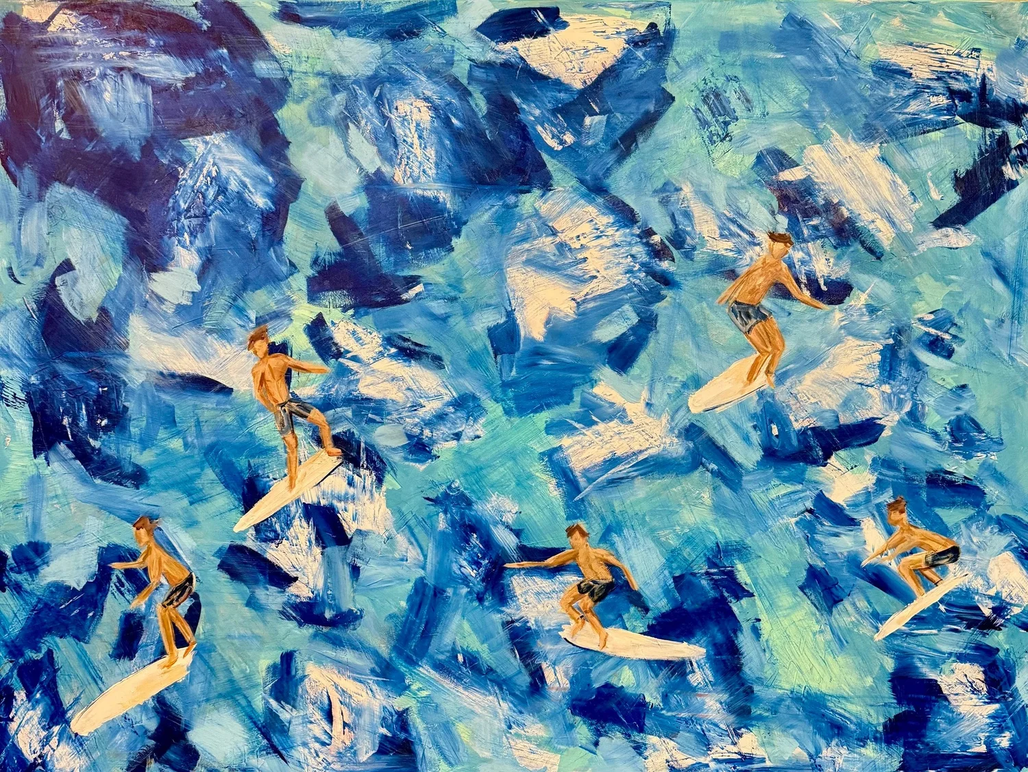 Rave wave — original painting by The Color Meg