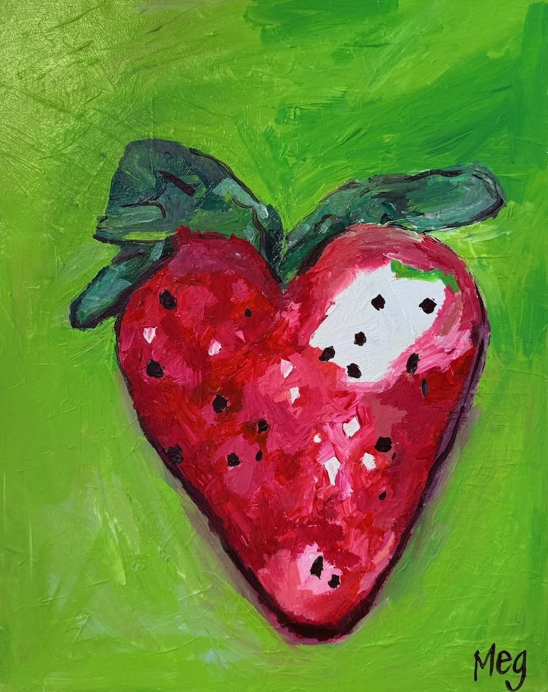 Strawbabbbyyyyy — original painting by The Color Meg