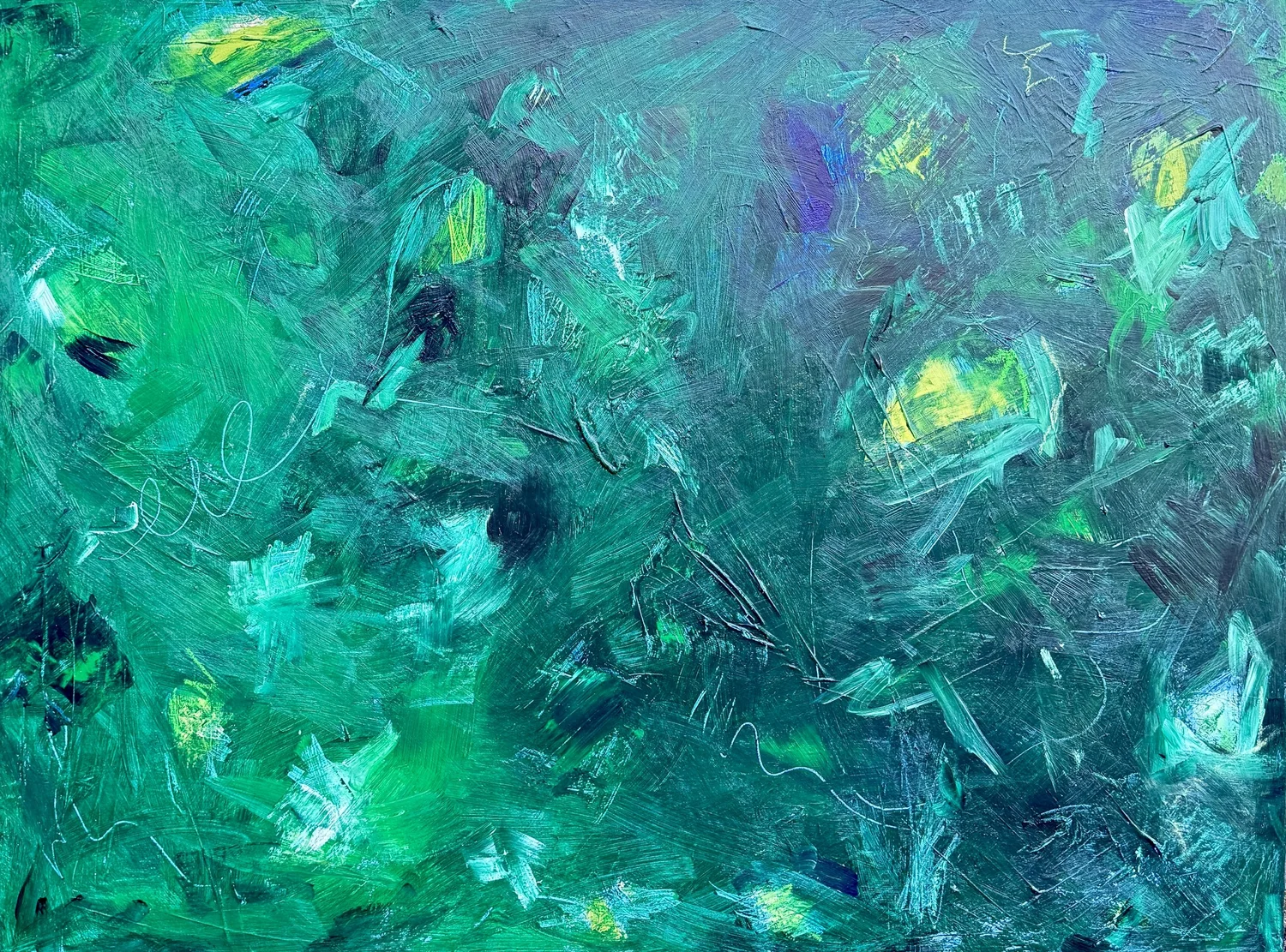 Emerald field — original painting by The Color Meg